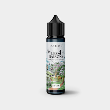 E liquide Pêche litchi fruits rouges 50ml Gamme 4 Saison par Protect