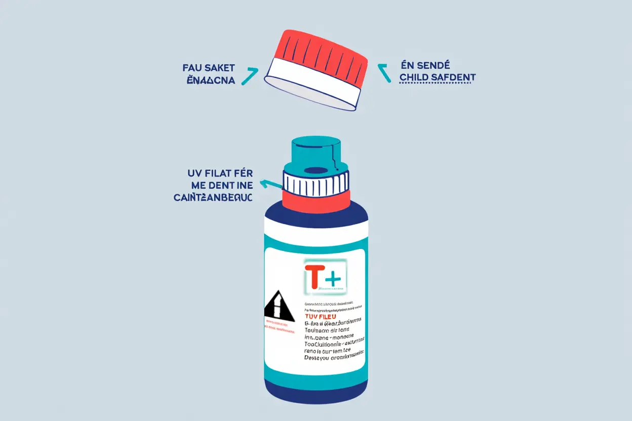 Éléments de sécurité e-liquide