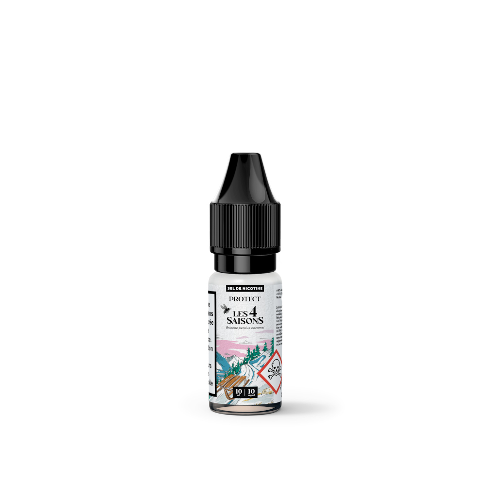 E liquide Brioche perdue Caramel sels de nicotine Les 4 saisons Protect