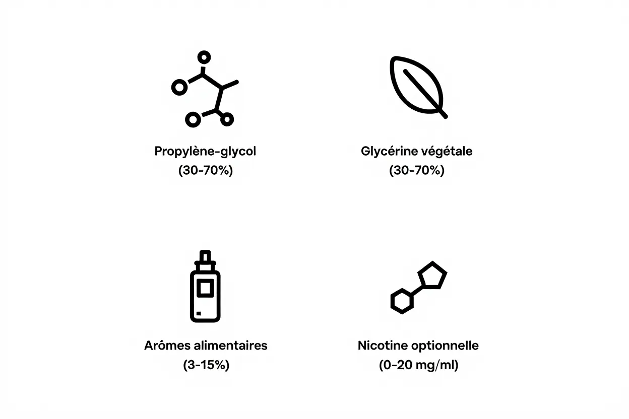 Composition d'un e-liquide