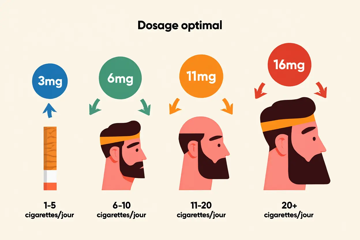 Correspondance consommation et taux de nicotine