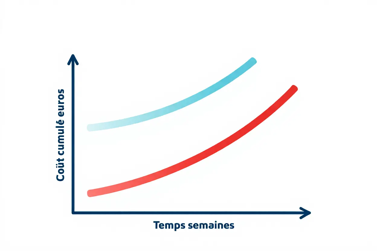 Comparaison coûts puff vs e-cigarette