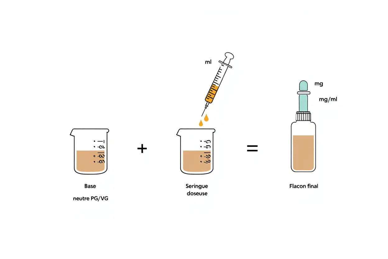 Préparation DIY e-liquide CBD