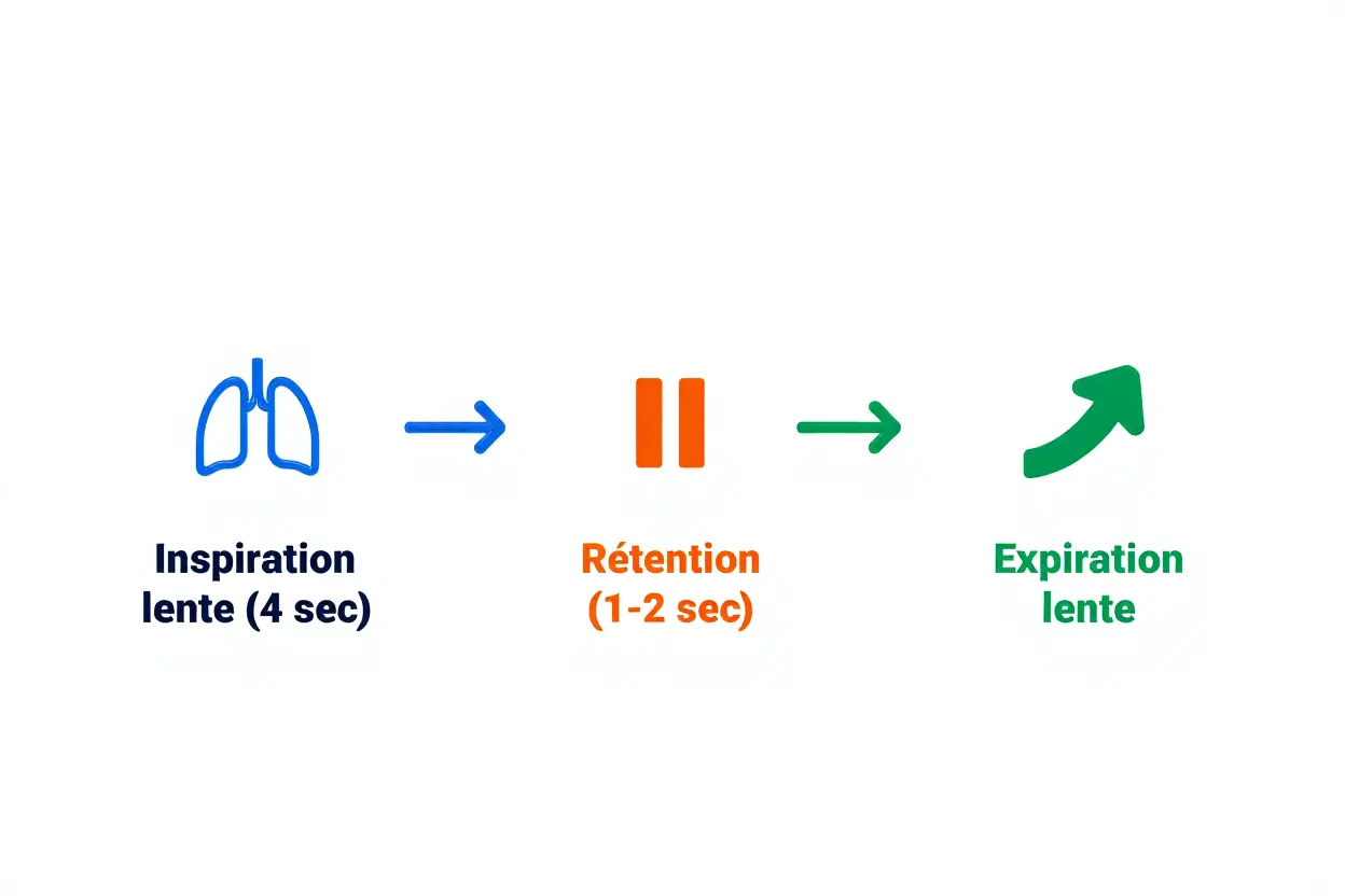 Processus d'inhalation correcte