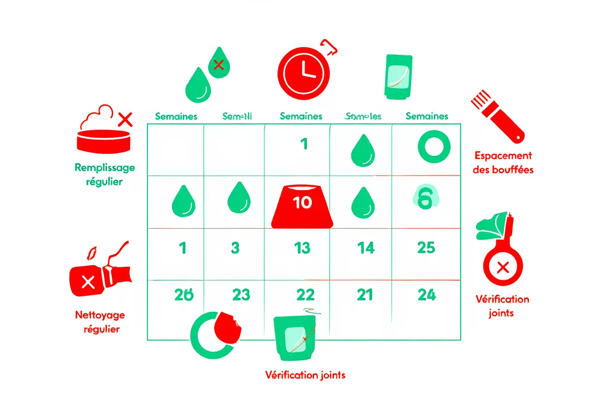 Calendrier des bonnes pratiques pour une résistance longue durée