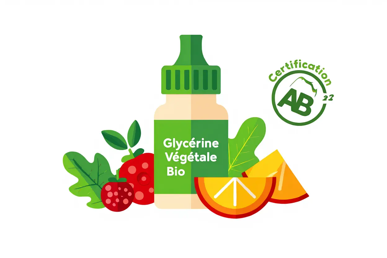 Composition d'un e-liquide bio certifiée