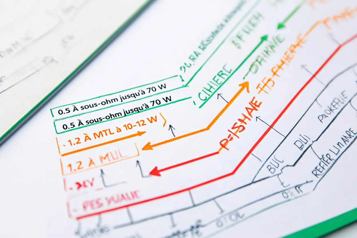 Plages de puissance selon le type de résistance