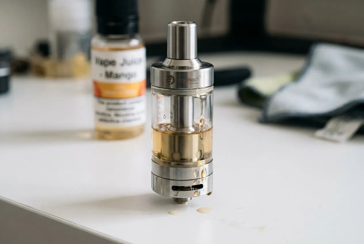 Clearomiseur avec fuite visible par l'airflow