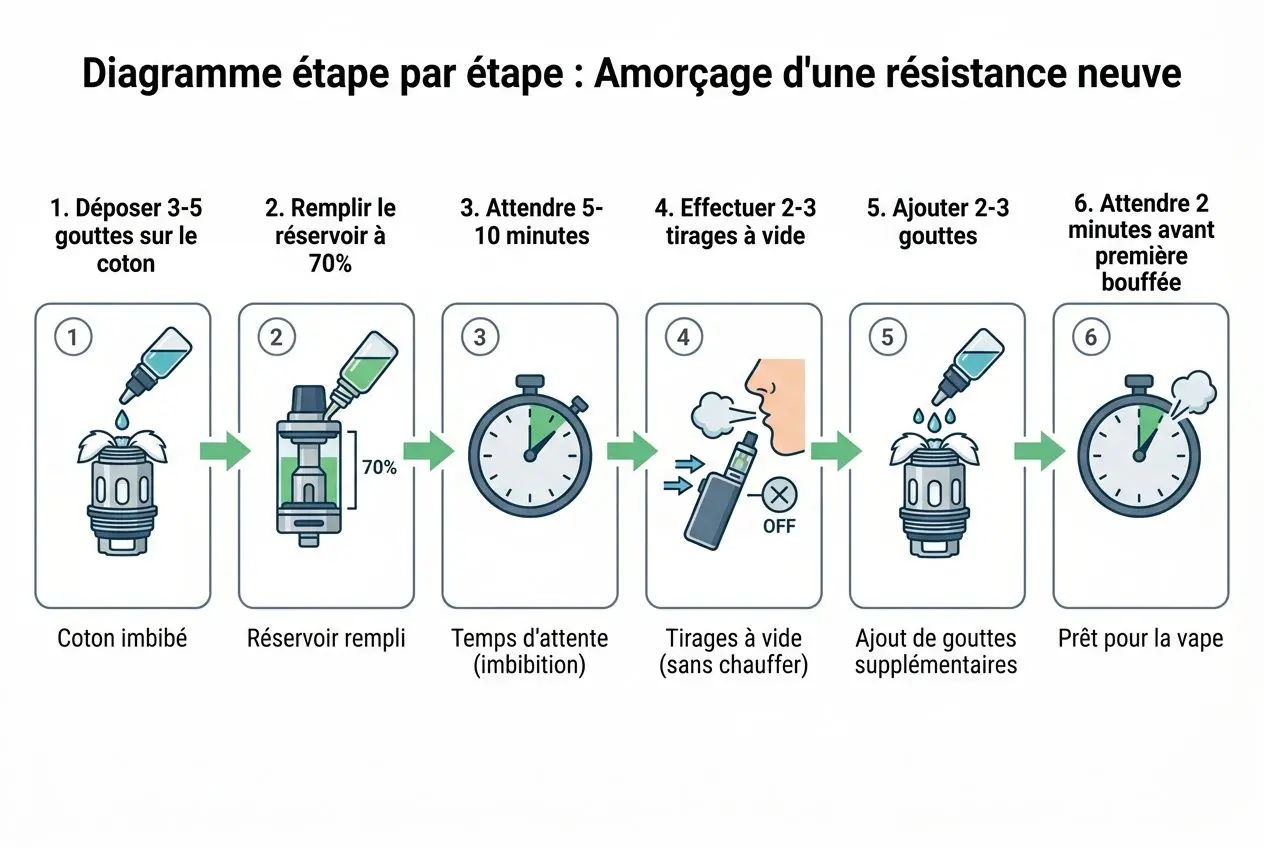 Procédure d'amorçage d'une résistance